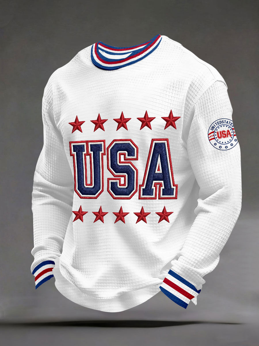 Men's USA Waffle Sweatshirt
