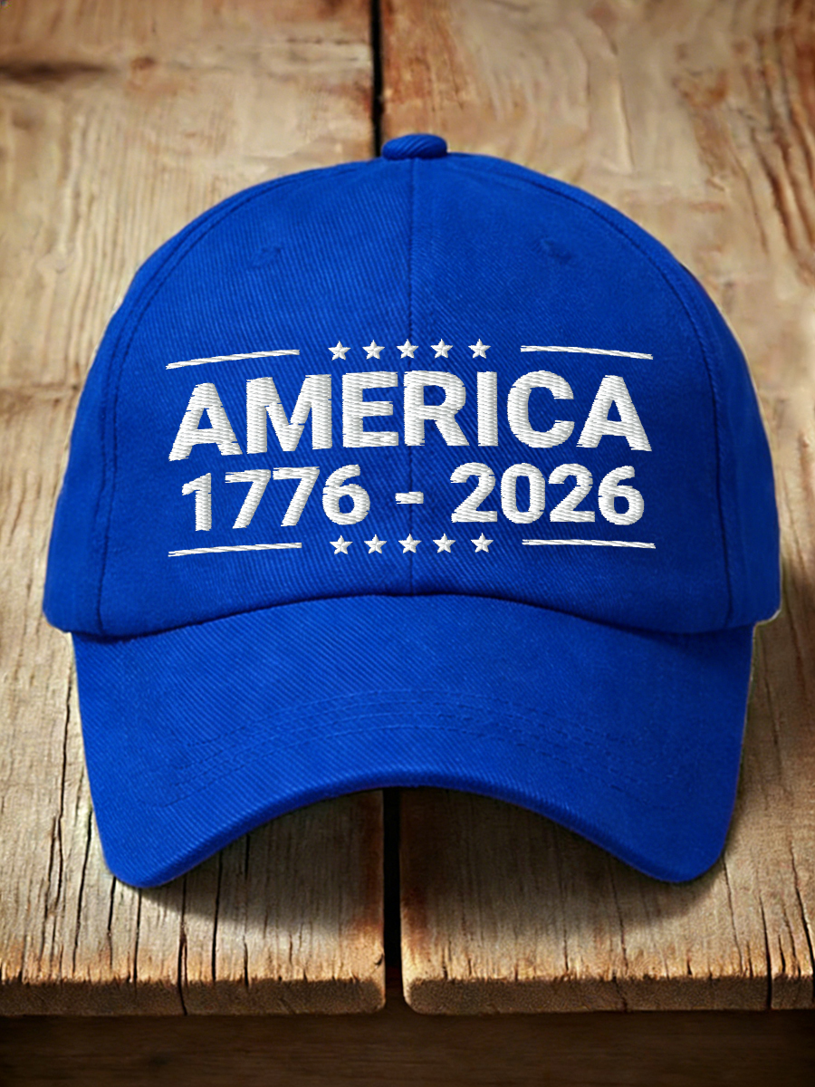 Unisex America 1776-2026 Embroidered Hat