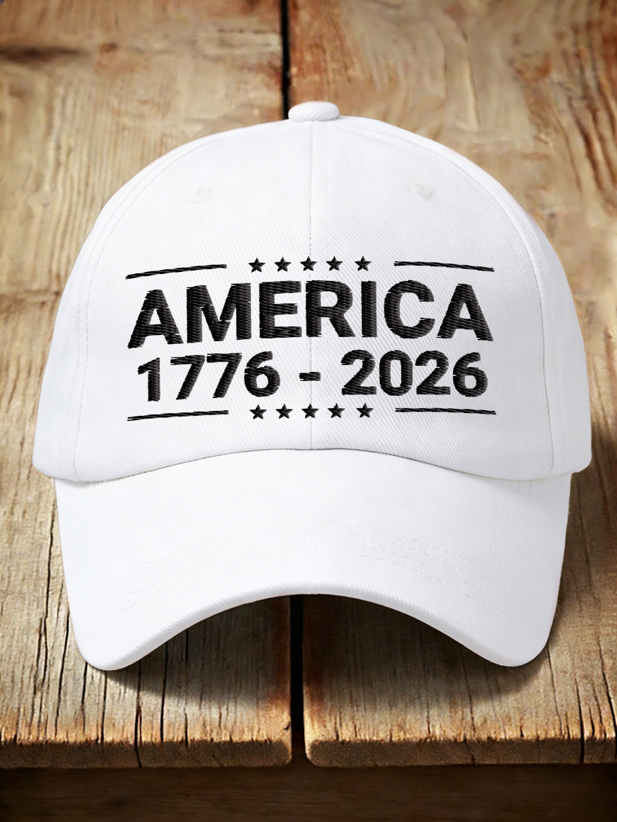 Unisex America 1776-2026 Embroidered Hat