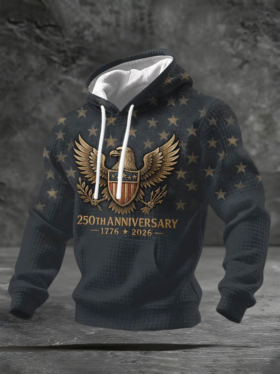 Men's 250th Print Casual Hoodie