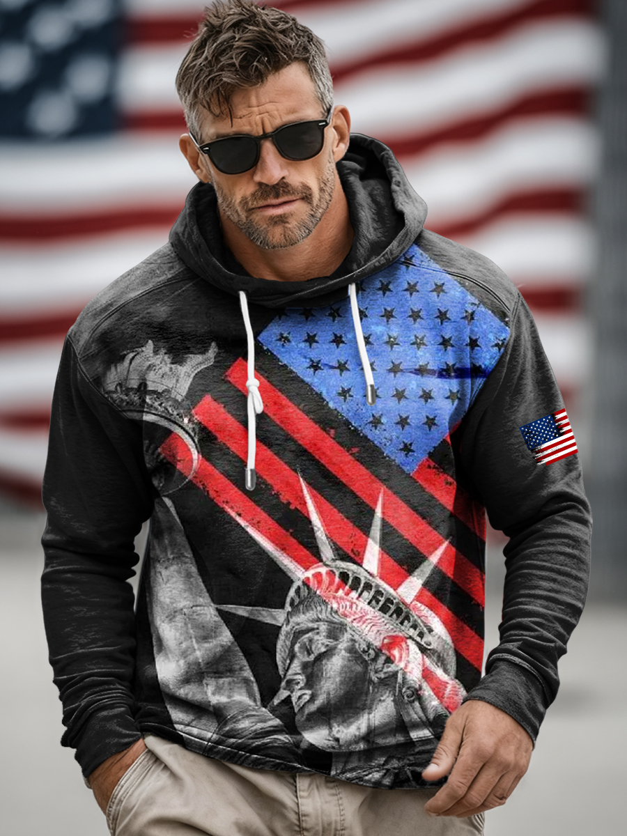 Men's Vintage 250th Anniversary Flag Hoodie