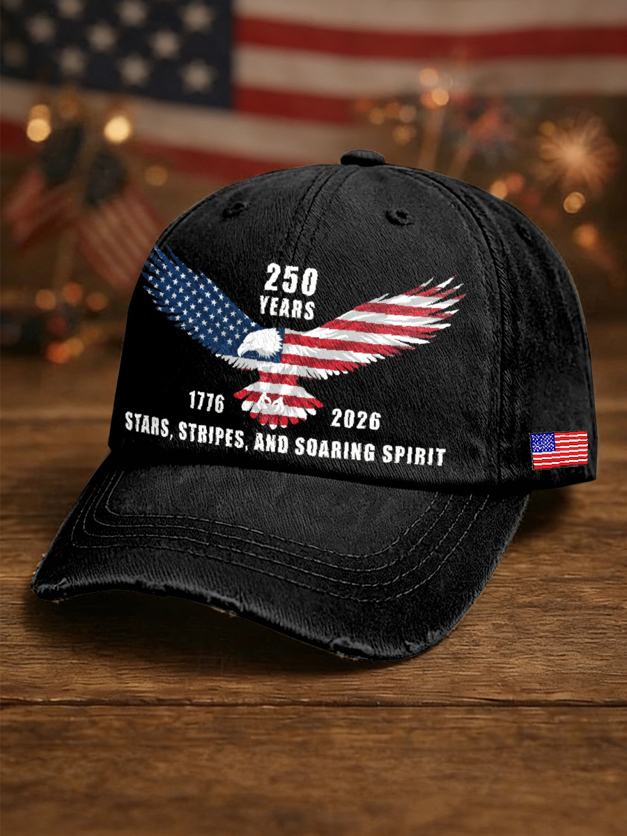 Men's Retro 250th Anniversary Printed Baseball Cap