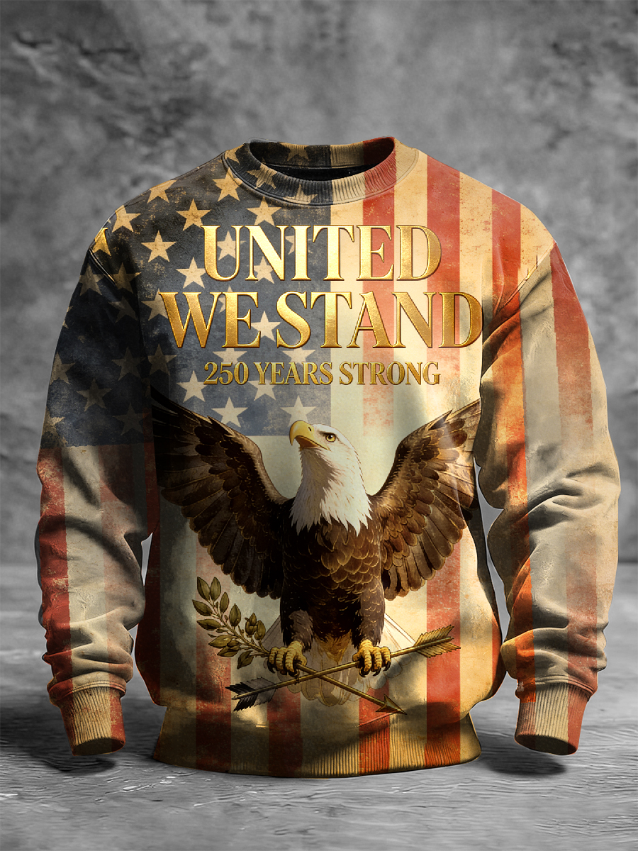 Men's Retro 250th Anniversary Printed Sweatshirt