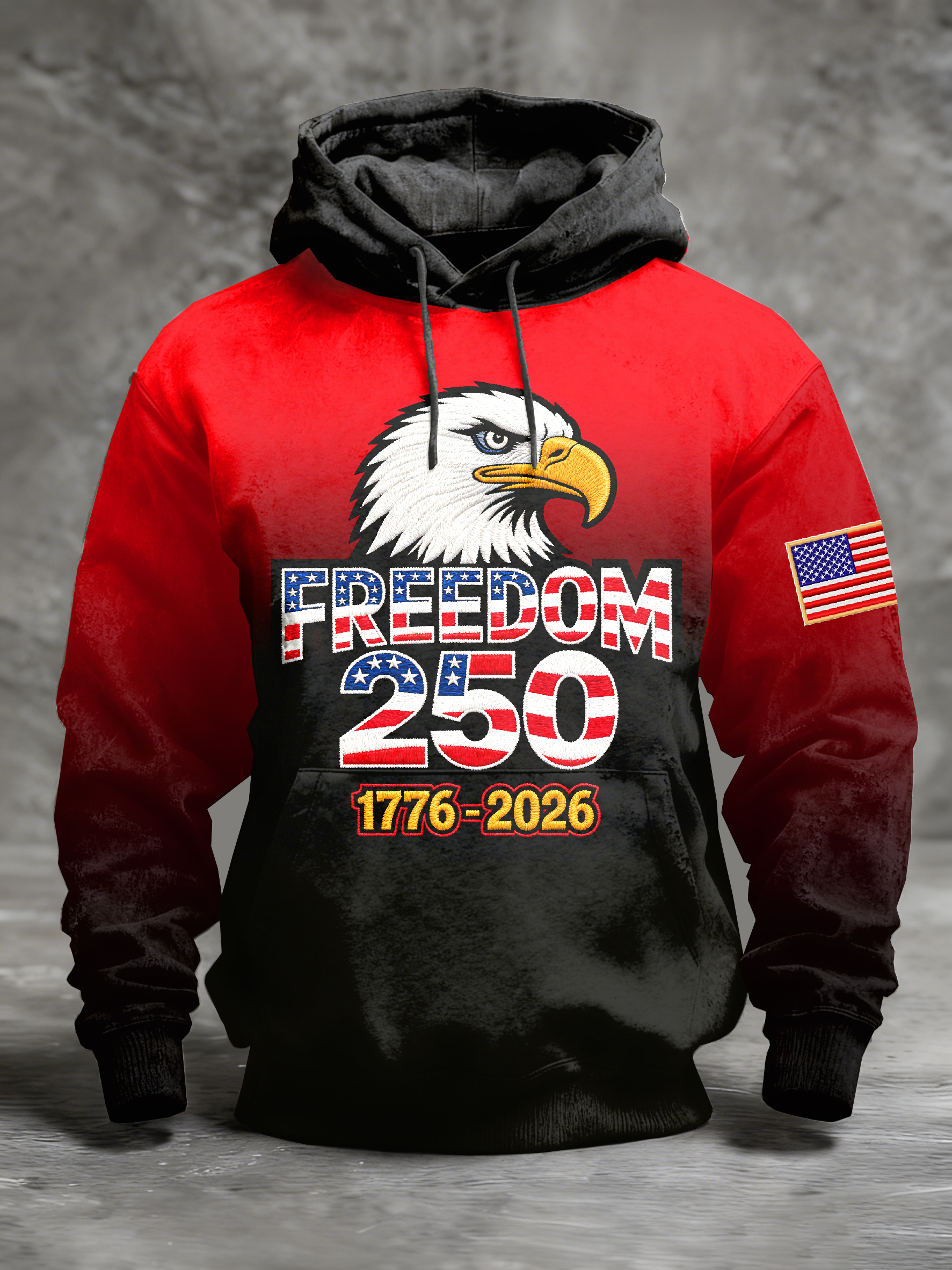 Men's Retro 250th Anniversary Printed Sweatshirt
