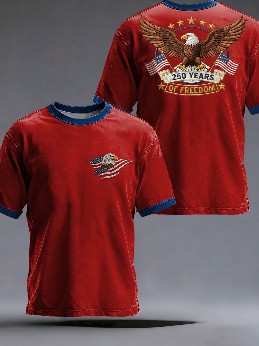 Men's 250th Printed Casual T-Shirt