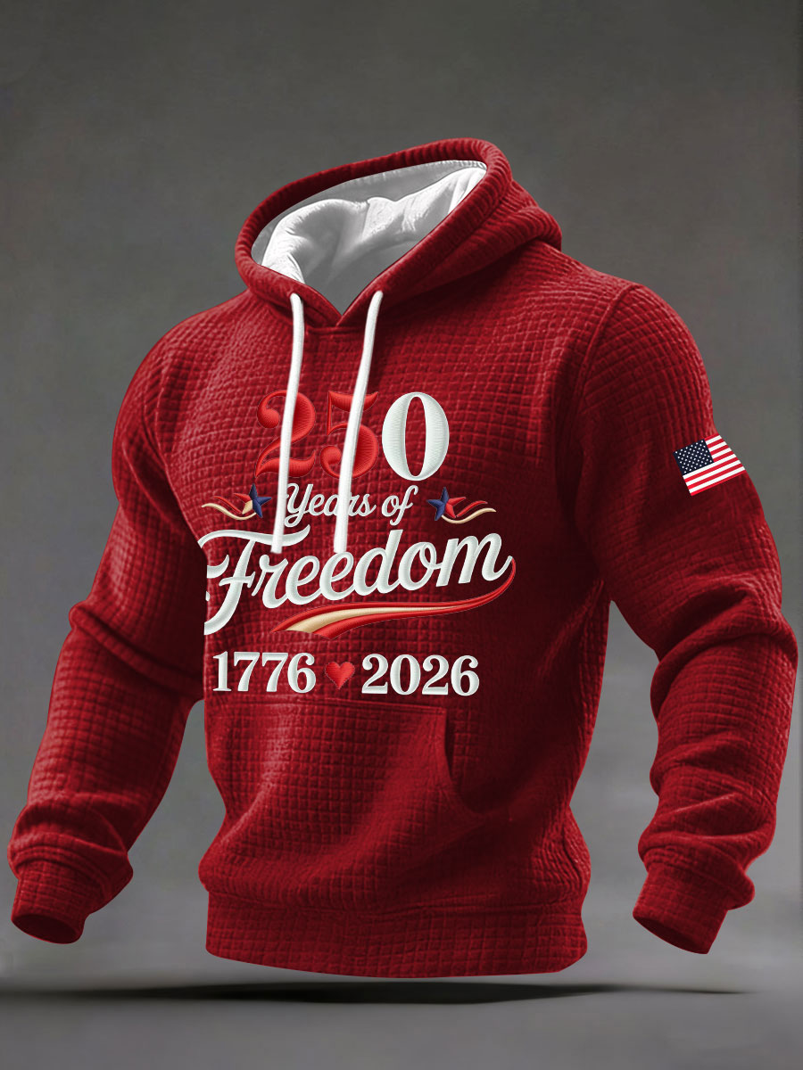 Men's 250th Print Casual Hoodie