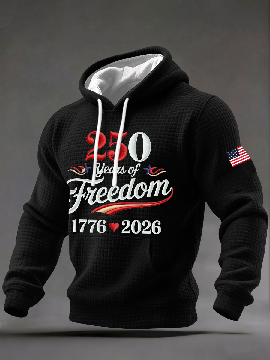 Men's 250th Print Casual Hoodie