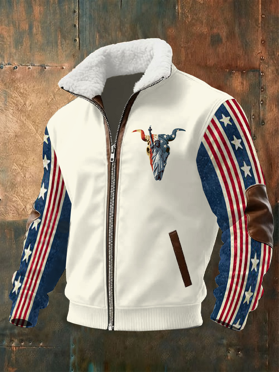 Men's Retro 250th Anniversary Printed Jacket