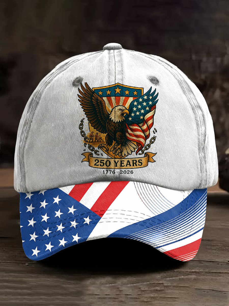 Men's Retro 250th Anniversary Printed Baseball Cap