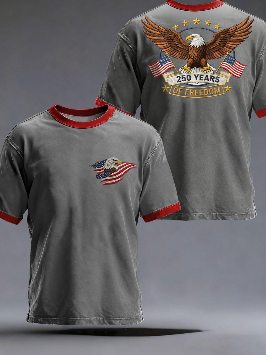 Men's 250th Printed Casual T-Shirt