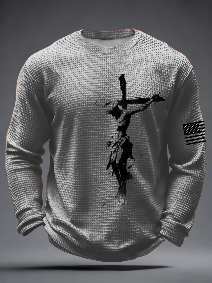 Men's Faith Waffle Long Sleeve T-Shirt