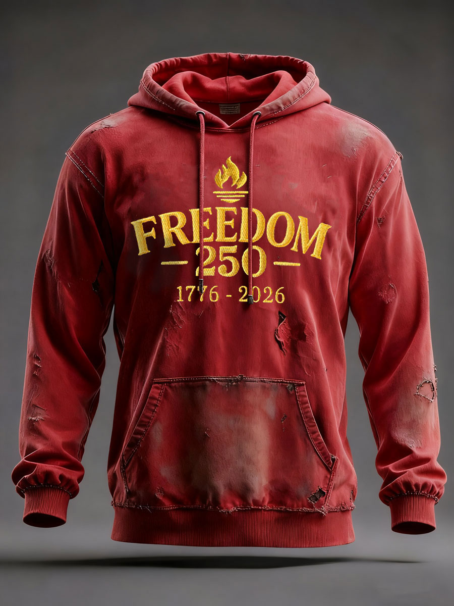 Men's FREEDOM 250 Printed Casual Hoodie