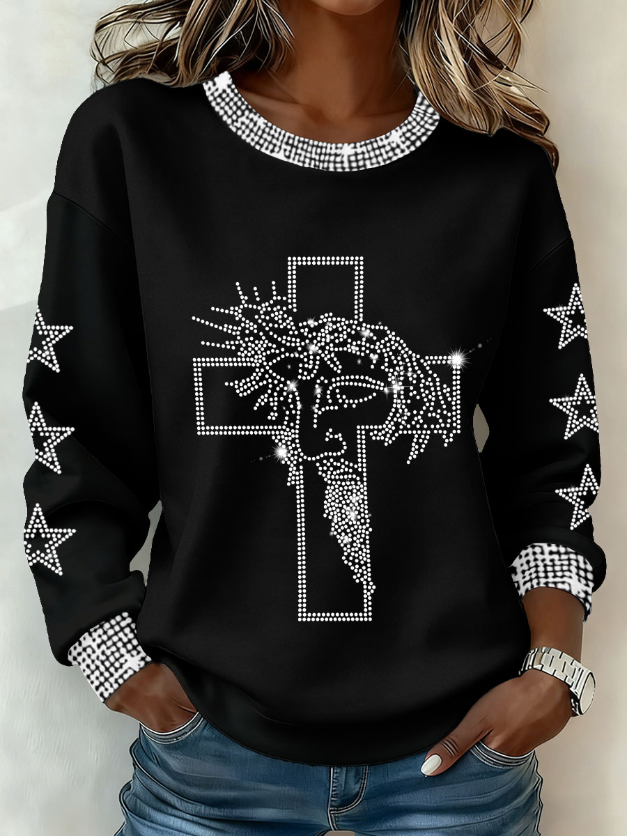 Women's Jesus Cross Sweatshirts