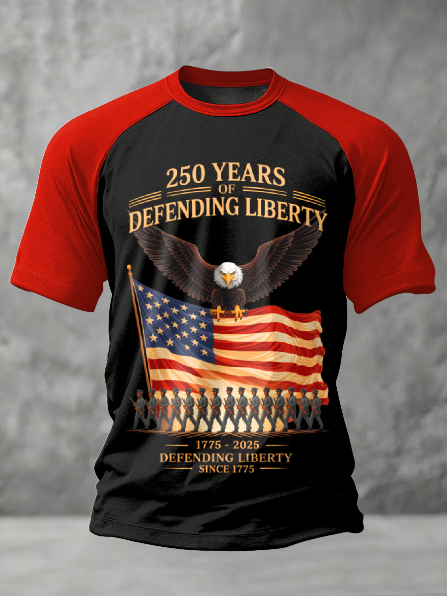 Men's Retro 250th Anniversary Printed T-Shirt