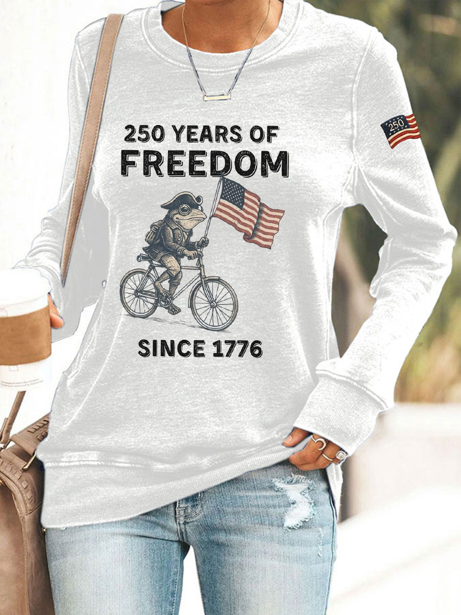 Women's 250th Anniversary Print Casual Sweatshirt