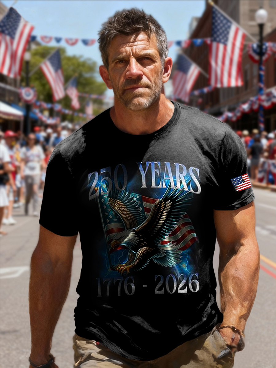 Retro 250th Anniversary Casual T-shirt