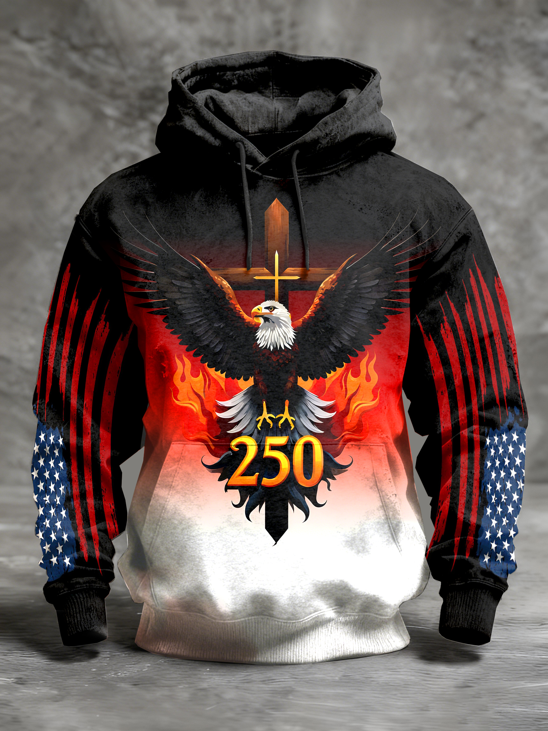 Men's Retro 250th Anniversary Printed Sweatshirt
