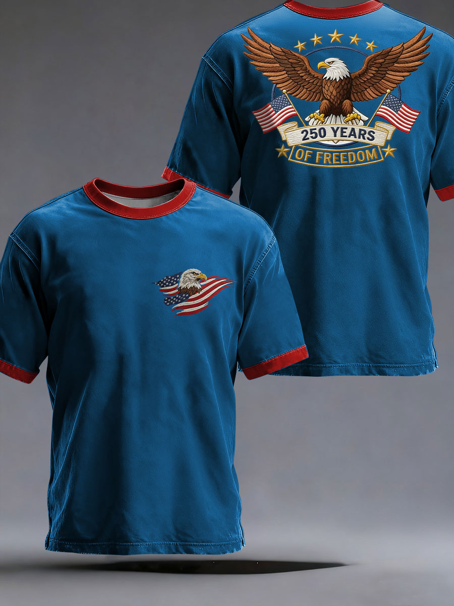 Men's 250th Printed Casual T-Shirt