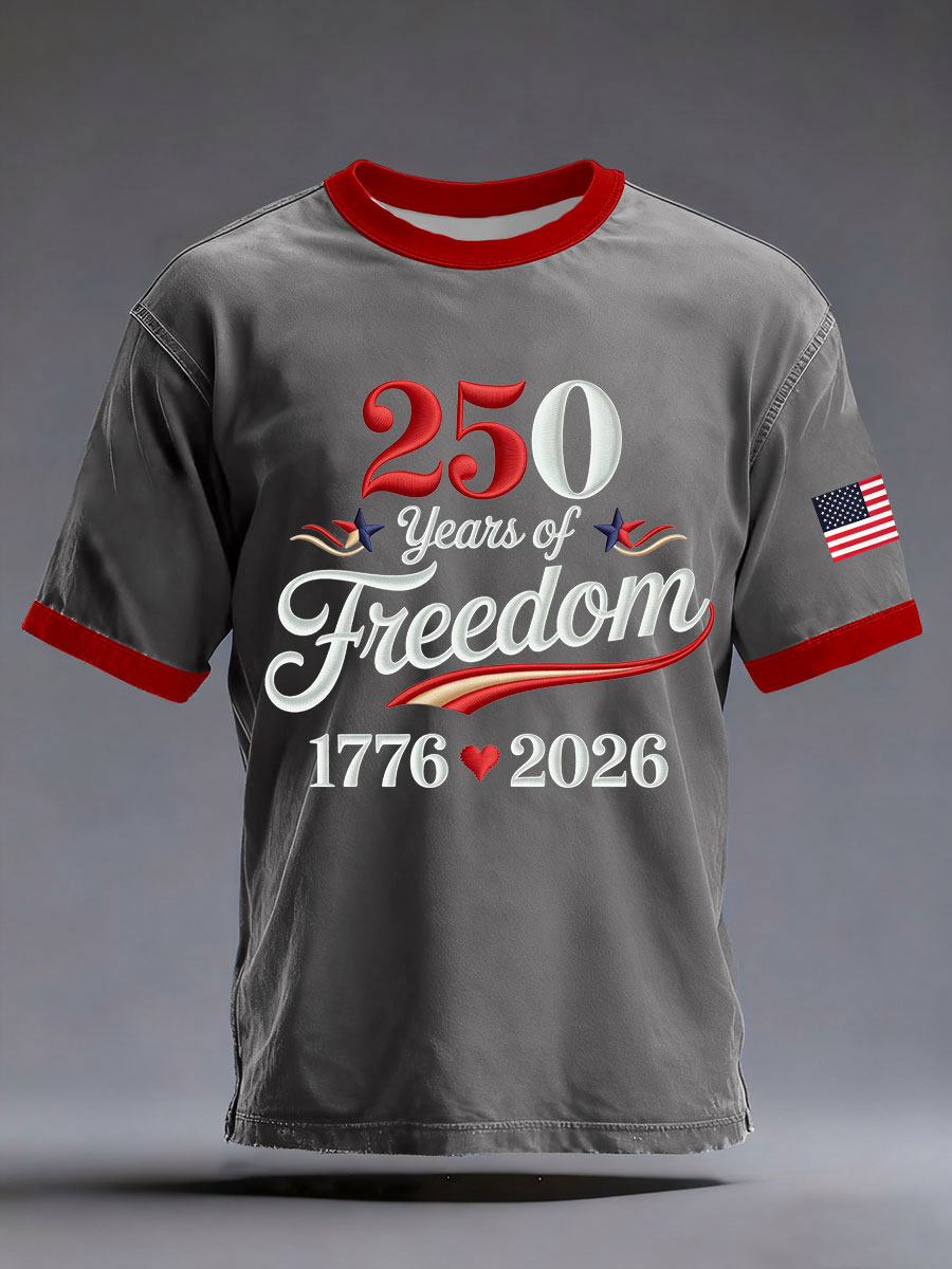 Men's 250th Printed Casual T-Shirt