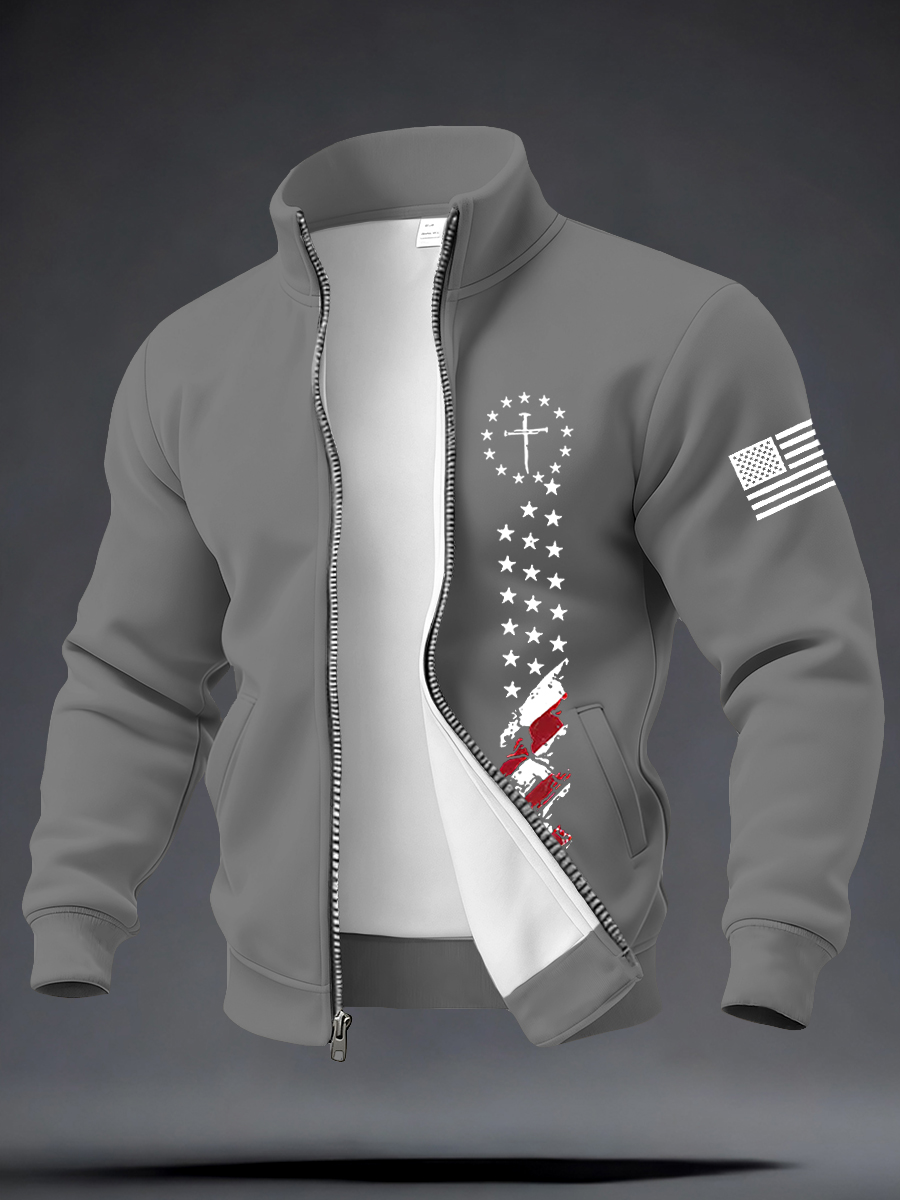 Men's Jesus The Way The Truth The Life Cross Long Sleeve Top