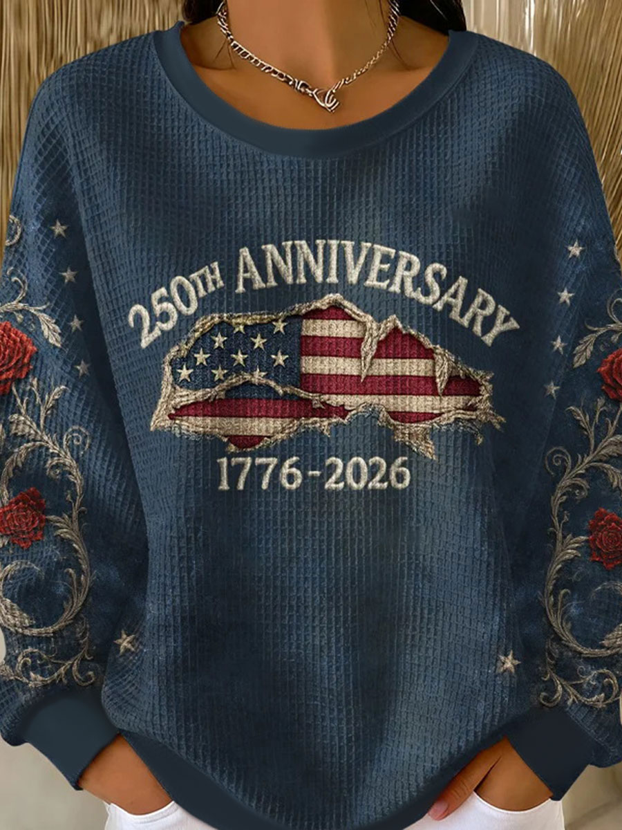 Women's 250th Printed Casual Sweatshirt
