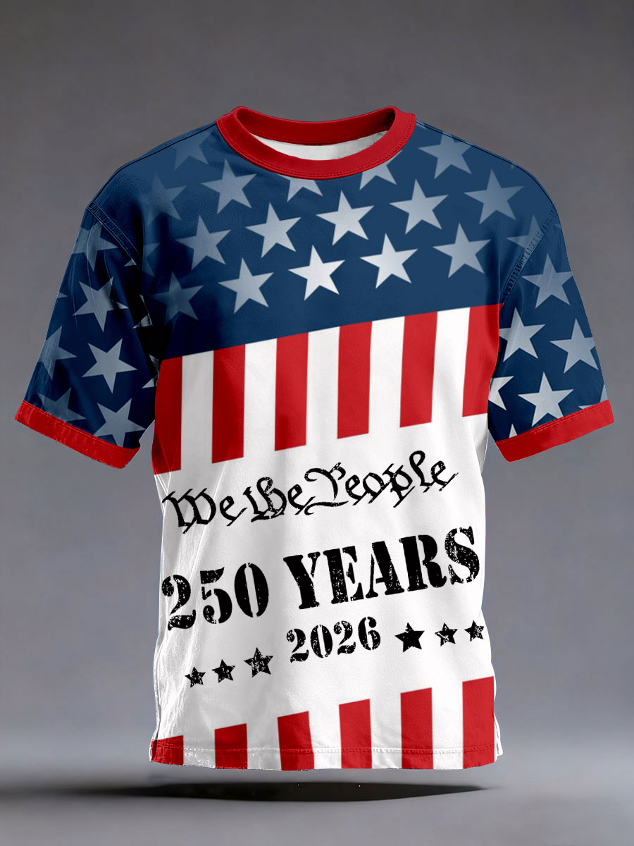 Men's We The People 250 Year Flag T-Shirts