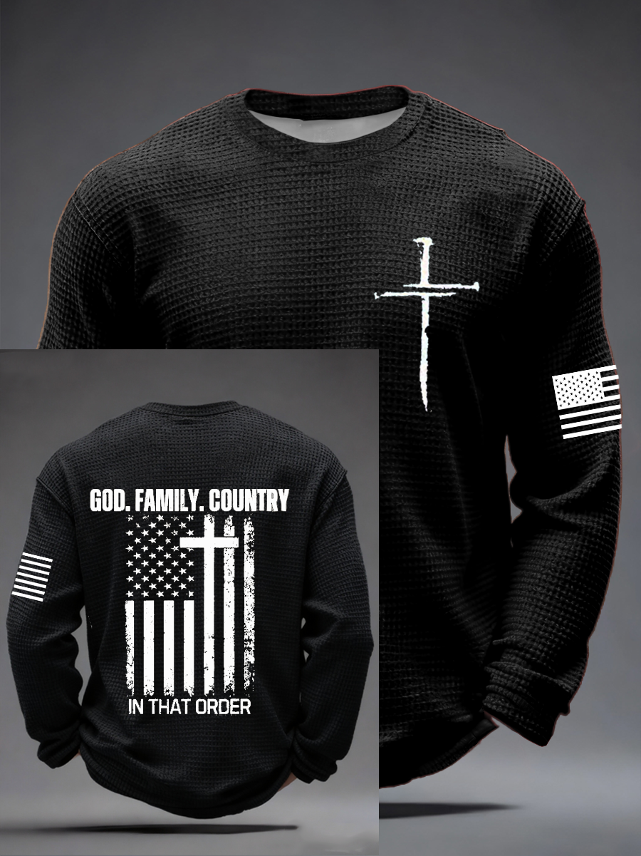 Men's Faith Waffle Long Sleeve T-Shirt