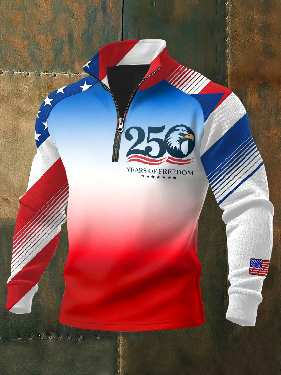 Men's Retro 250th Anniversary Printed Sweatshirt