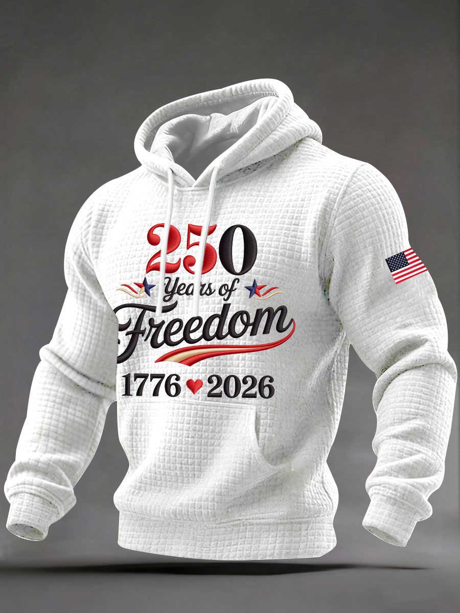 Men's 250th Print Casual Hoodie
