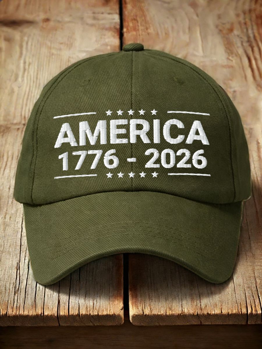 Unisex America 1776-2026 Embroidered Hat