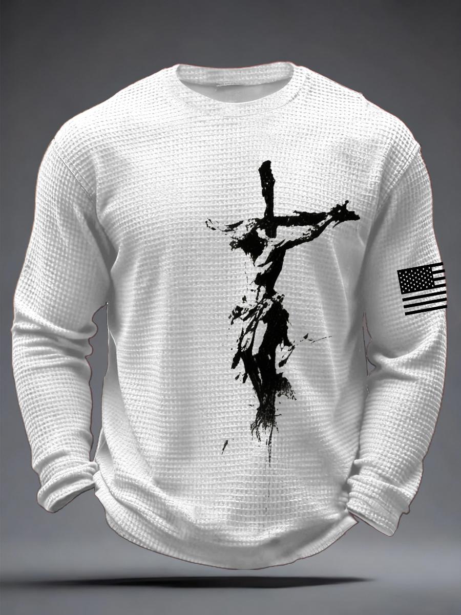 Men's Faith Waffle Long Sleeve T-Shirt