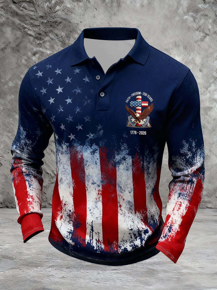 Men's 250th Anniversary Printed Casual Top