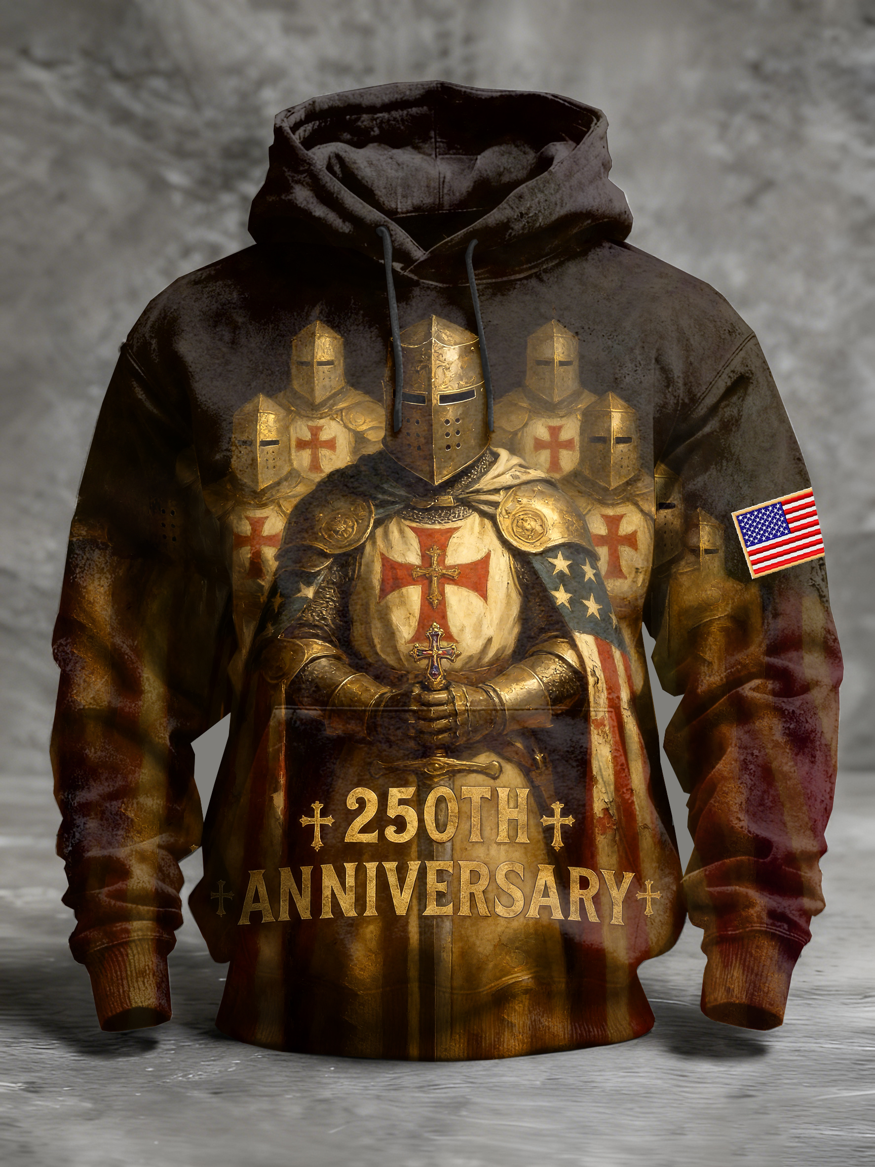 Men's Retro 250th Anniversary Printed Sweatshirt