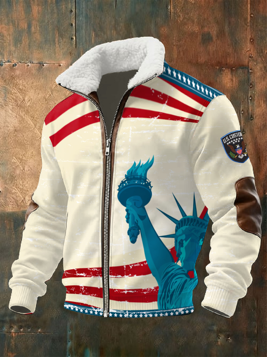 Men's Retro 250th Anniversary Printed Jacket