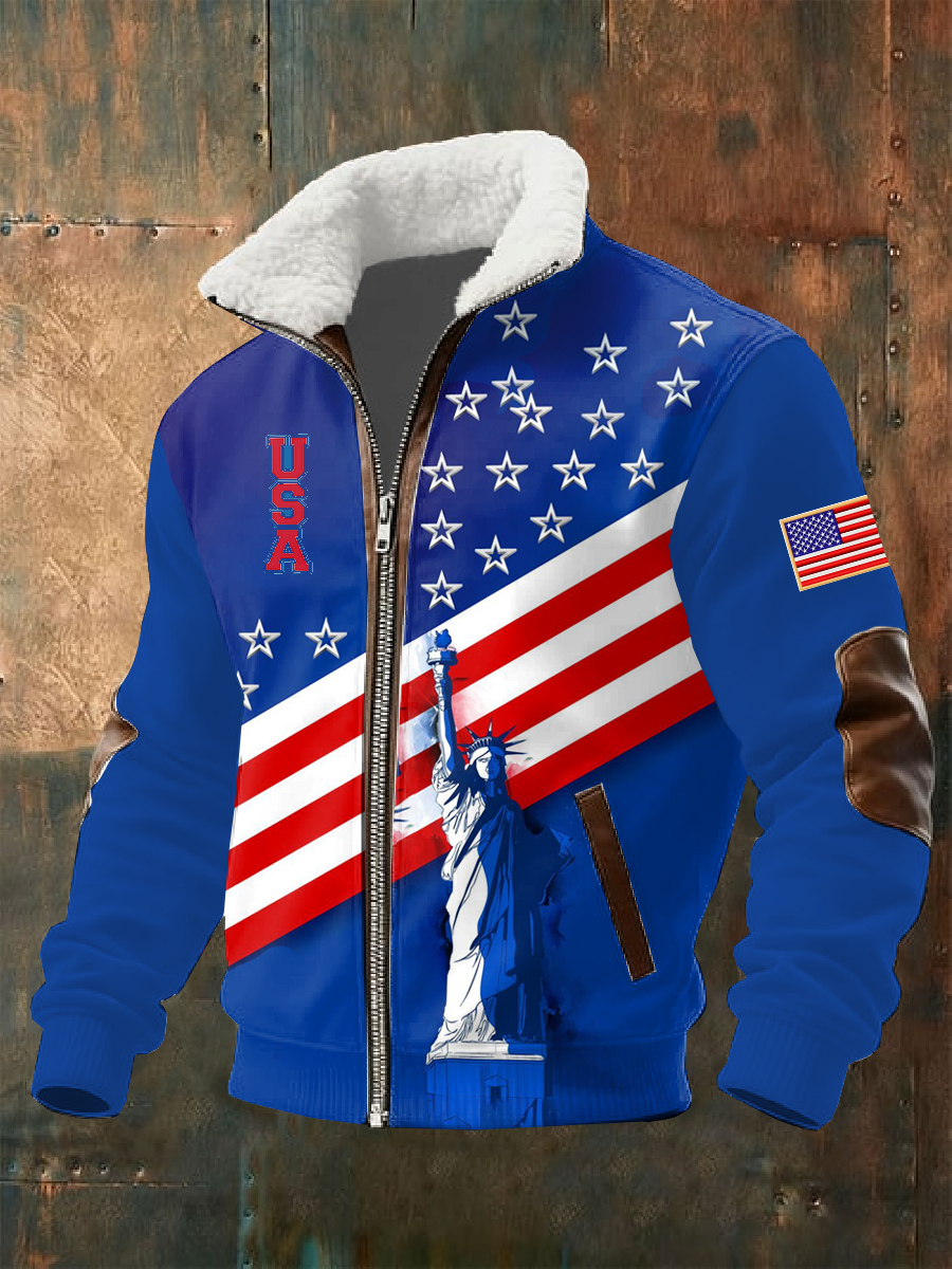 Men's Retro 250th Anniversary Printed Jack Coat