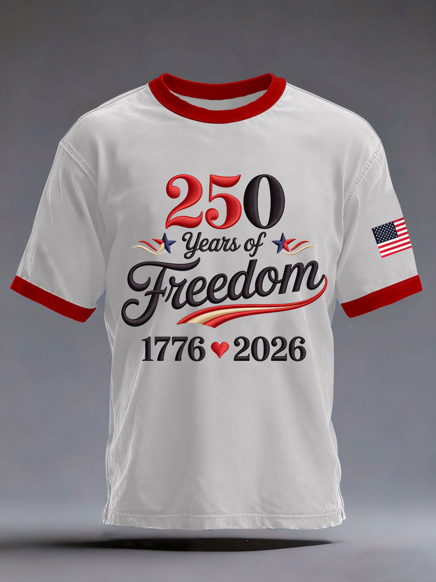 Men's 250th Printed Casual T-Shirt