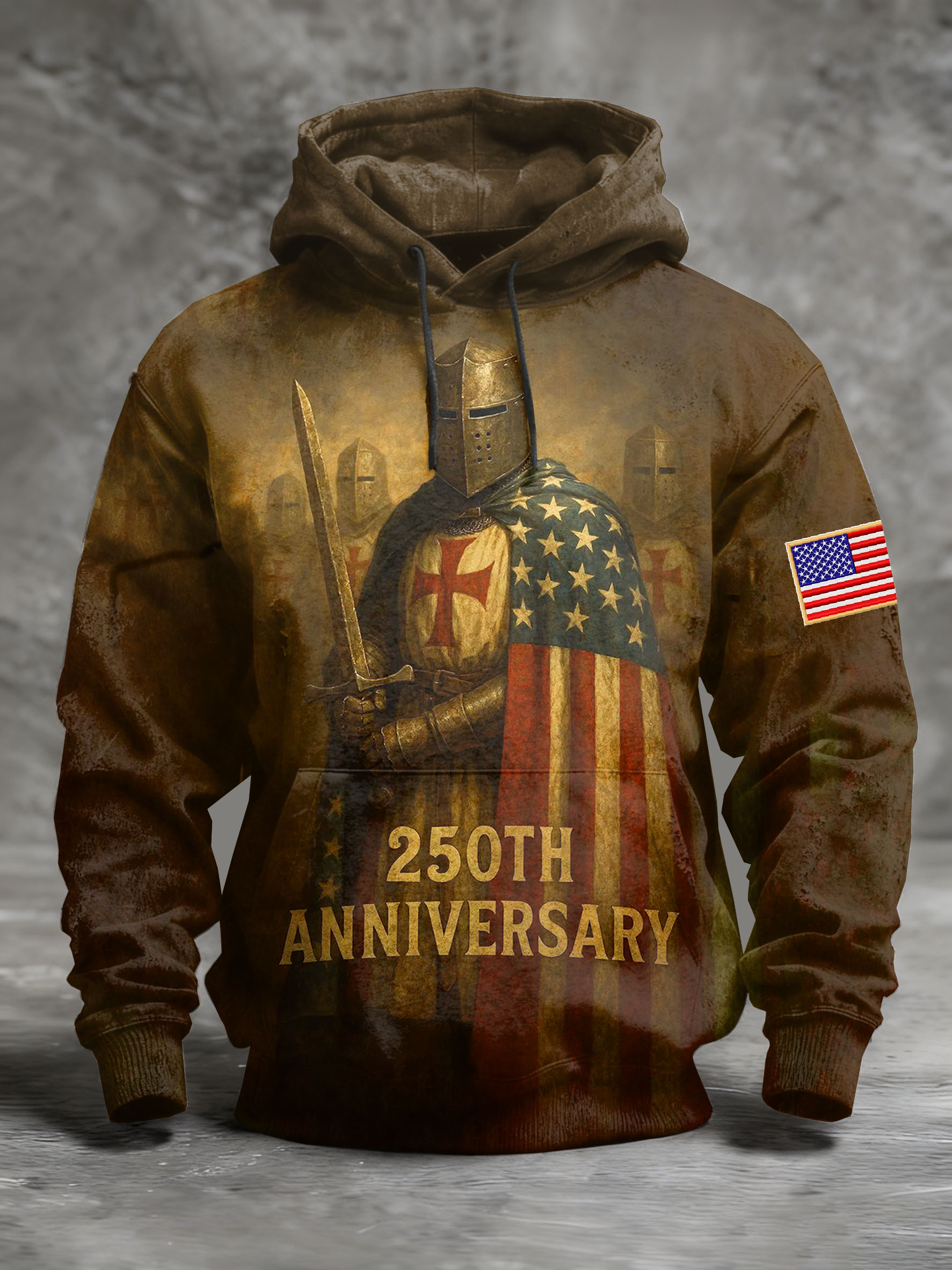 Men's Retro 250th Anniversary Printed Sweatshirt