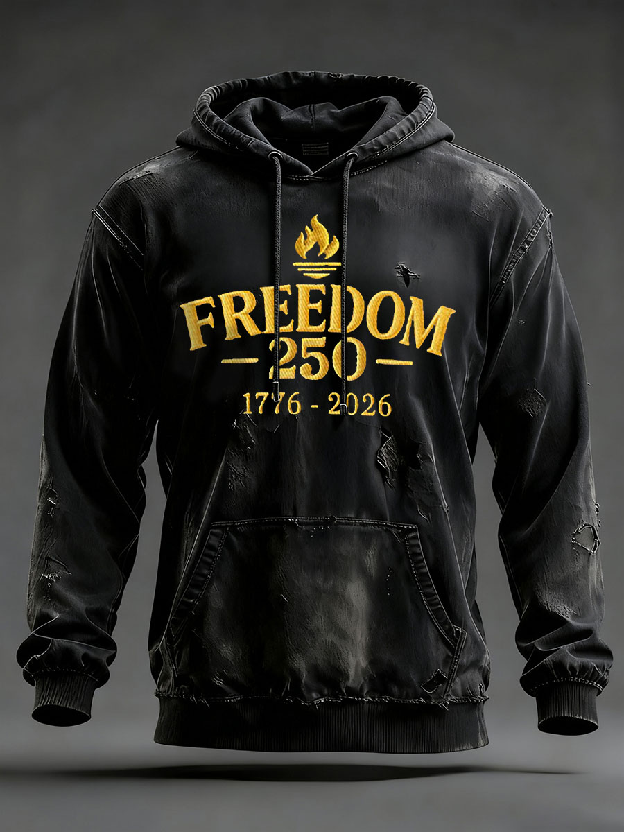 Men's FREEDOM 250 Printed Casual Hoodie
