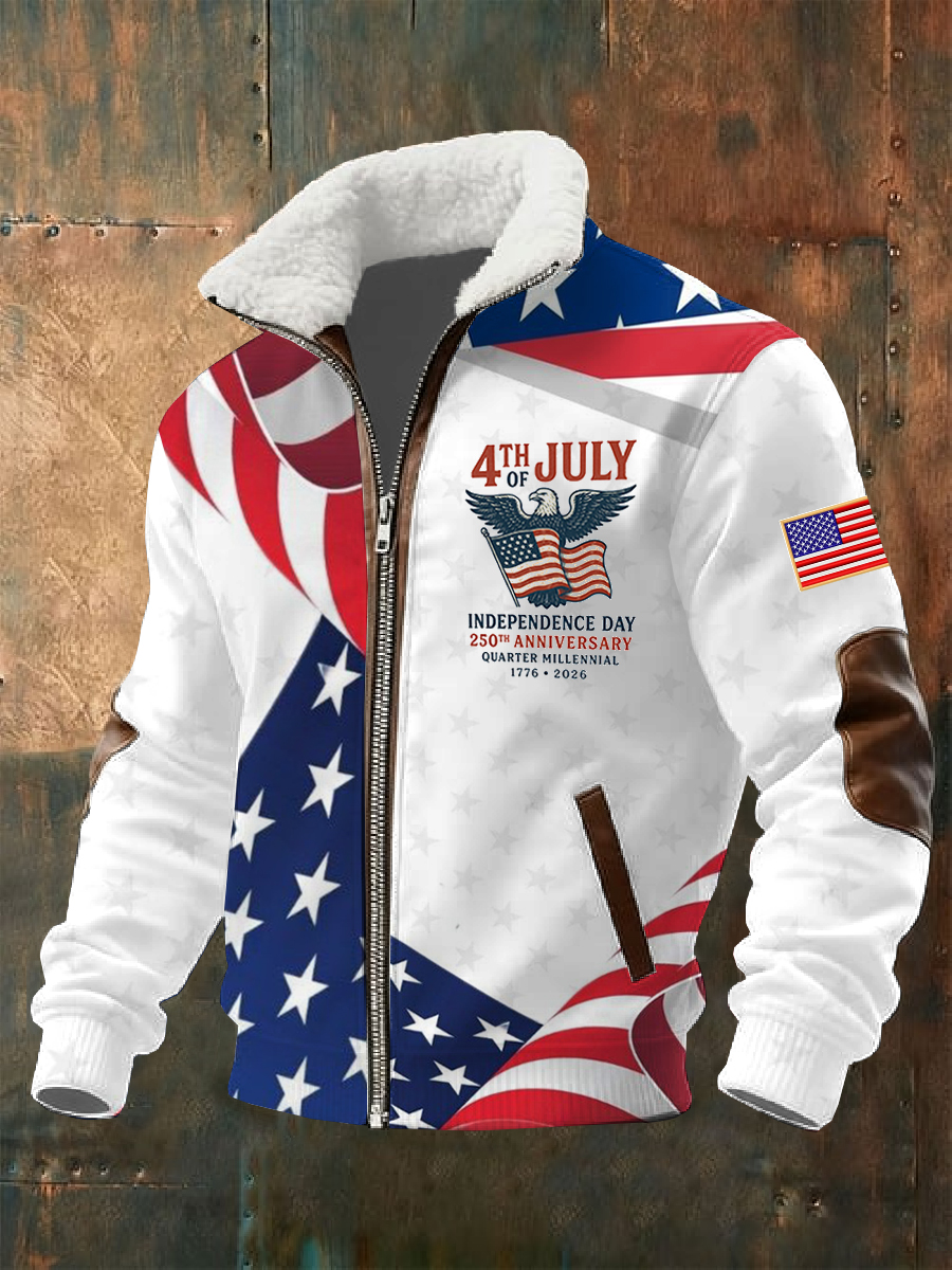 Men's Retro 250th Anniversary Printed Jack Coat