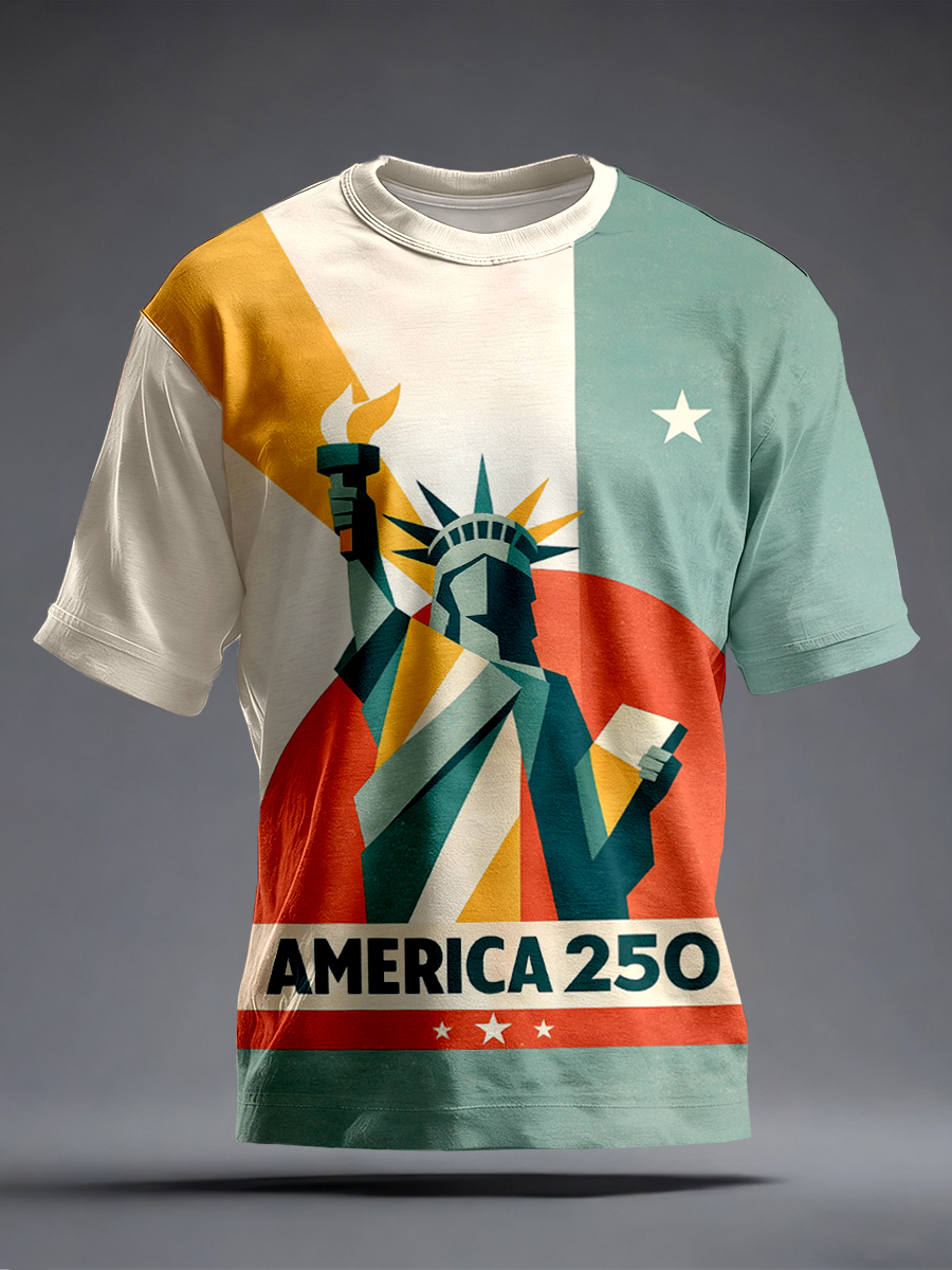 Men's American 250th Anniversary Print T-Shirt