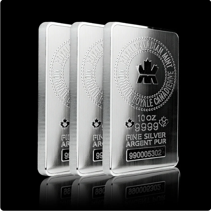 Ca Royal Canadian Mint 10 Oz Silver Bar