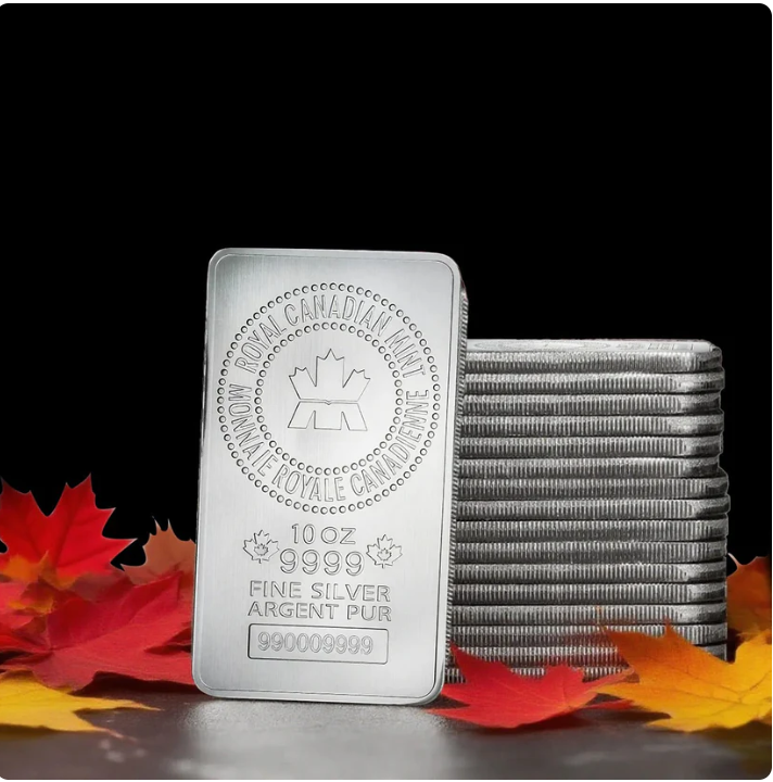 Ca Royal Canadian Mint 10 Oz Silver Bar