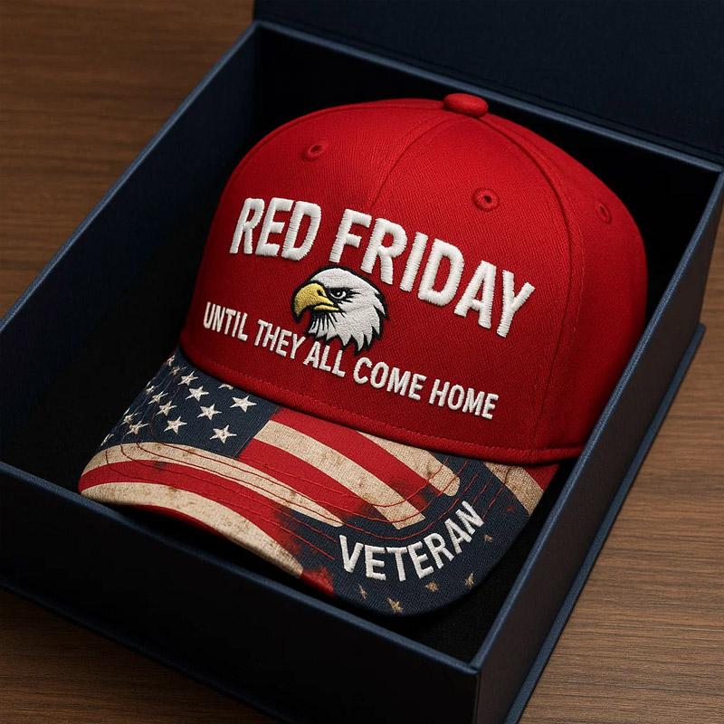 US Red Friday Printed Casual Hat