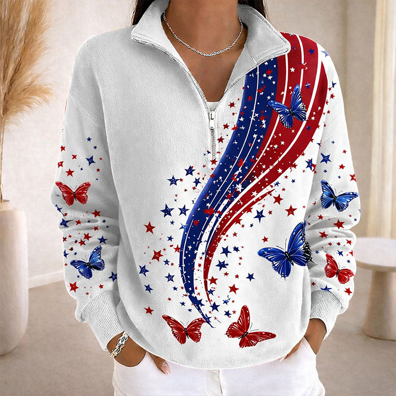 🎉Valentine's Day Special: Free Shipping🚚Women's 250th Anniversary Of The United States  Printed Casual Sweatshirt
