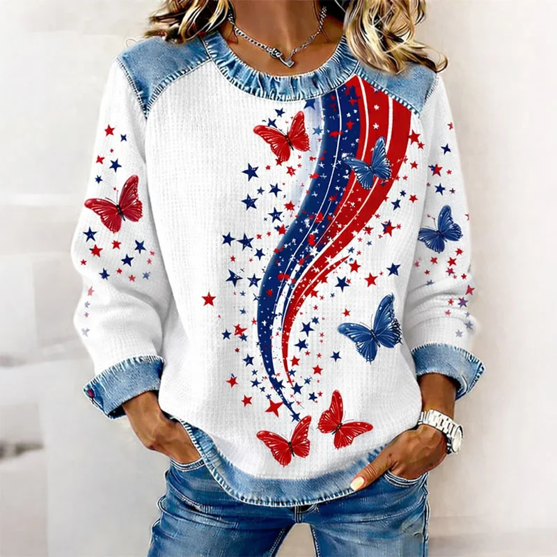 🎉Valentine's Day Special: Free Shipping🚚250th Anniversary Of The United States Print Art Casual Sweatshirt