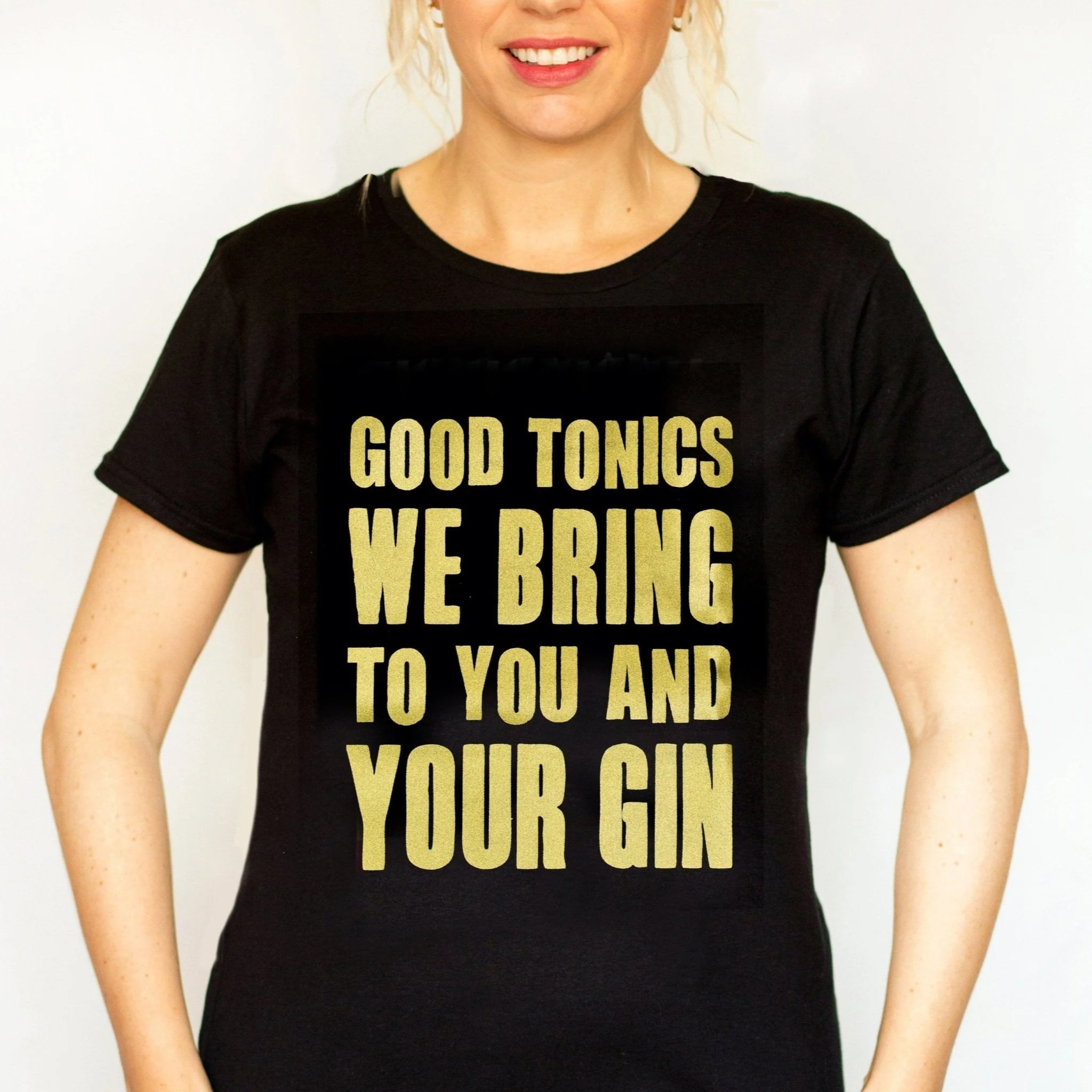 'Good Tonics We Bring' Ladies Gin Christmas T-Shirt