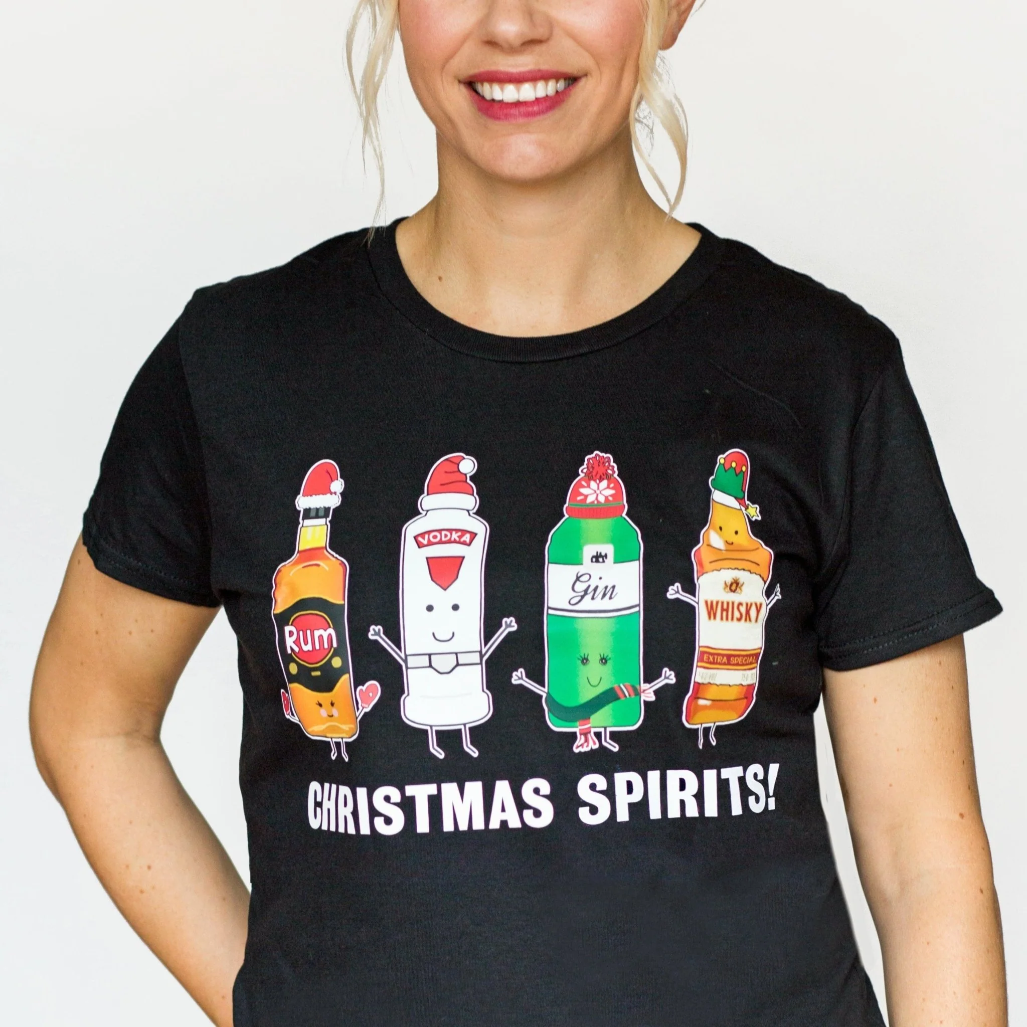 'Christmas Spirits' Ladies Christmas T-Shirt