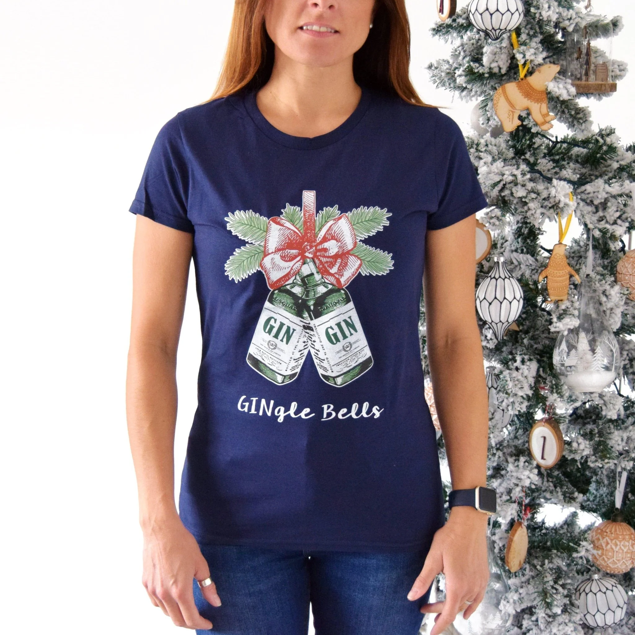 'GINgle Bells' Ladies Christmas T-Shirt