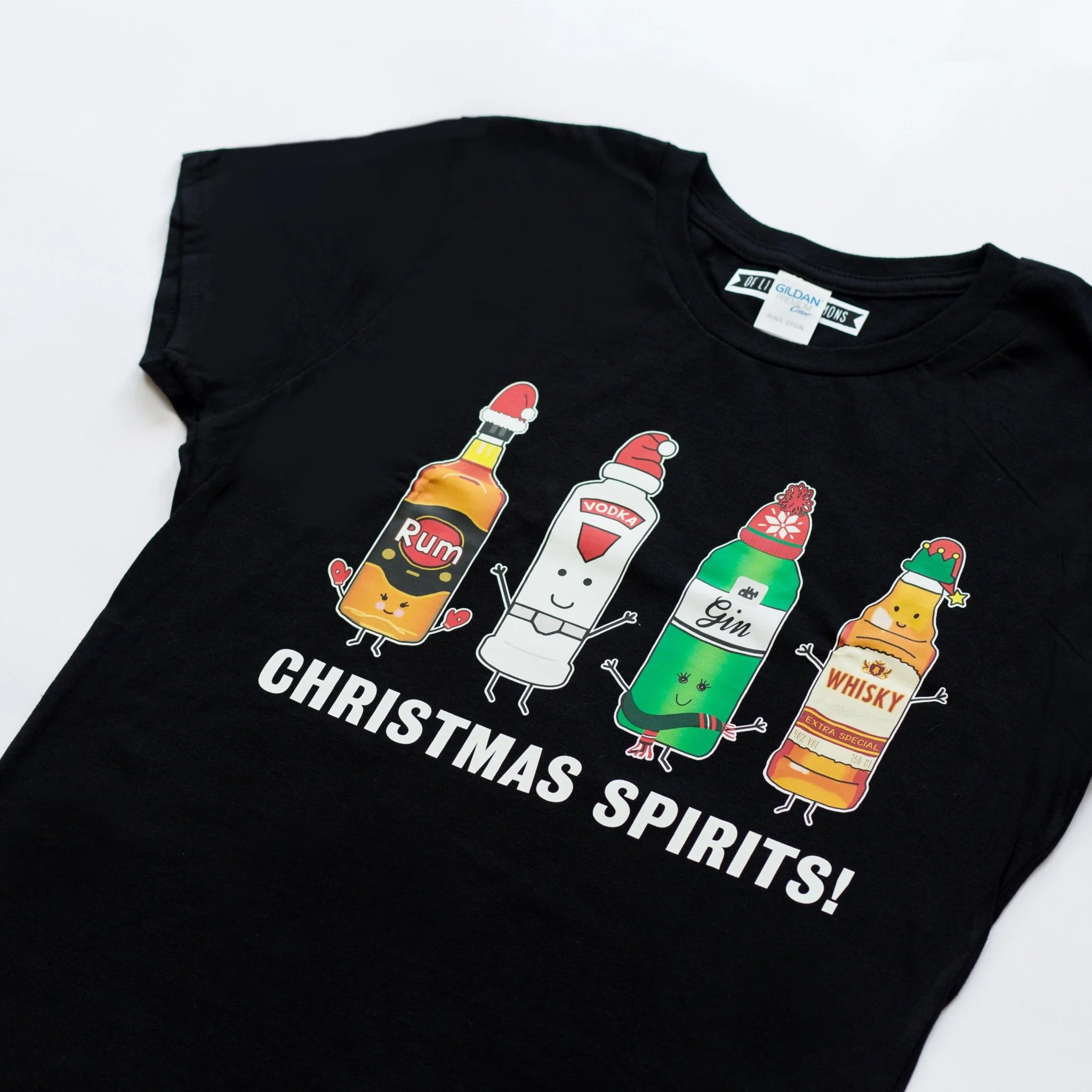 'Christmas Spirits' Ladies Christmas T-Shirt