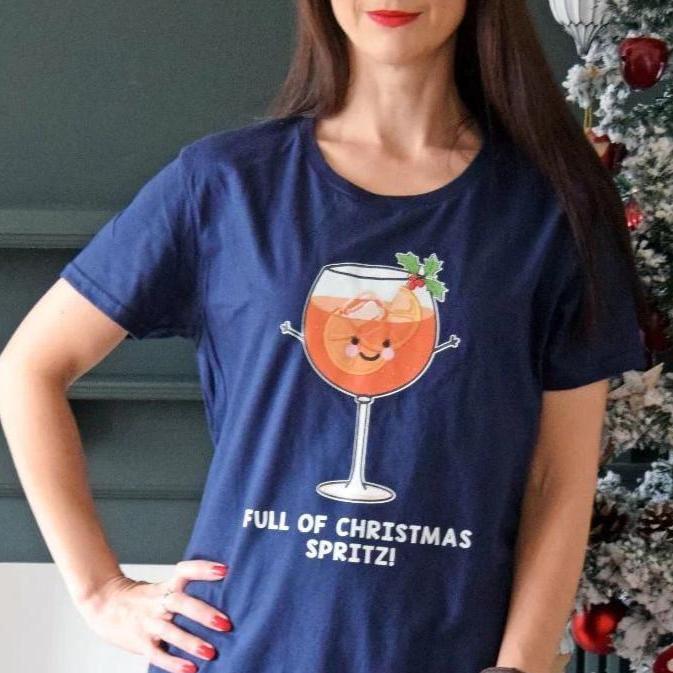 Funny Spritz Ladies Christmas T-Shirt